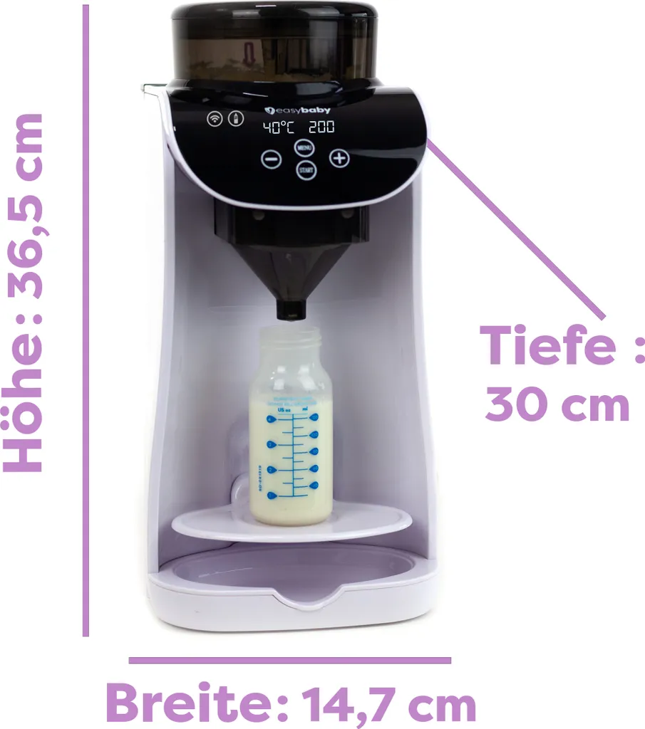 Easybaby Milk Maker - Automatischer Flaschenzubereiter - Die Perfekte Babyflasche Auf Knopfdruck, Flaschenwärmer, Bedienung Mit Dem Smartphone 11 Easybaby Milk Maker - Automatischer Flaschenzubereiter - Die Perfekte Babyflasche Auf Knopfdruck, Flaschenwärmer, Bedienung Mit Dem Smartphone - Image 11
