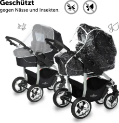 Bergsteiger Capri Kinderwagen, Farbe: Black Edition / Gestell: Silber, 3-in-1 Kombikinderwagen, Inkl. Babyschale, Babywanne, Sportwagen Und Zubehör -lionelo || HAUCK || Kinderkraft Verkäufe 497088f8b26861183546a41110961f61