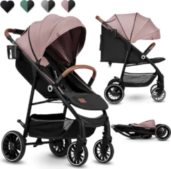 Lionelo Alexia Kinderwagen Mit Liegeposition Buggy Kinderbuggy Kindersportwagen Rosa