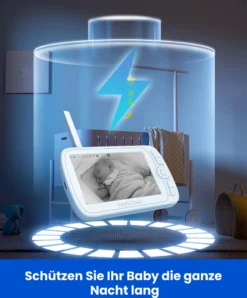 Babyphone Mit Kamera Proscenic BM300 1080P, 5" Babyphone Video,Reichweite 300M,beidseitige Audiofunktion, 3600mAh Akku Mit Lange Laufzeit Temperatur -lionelo || HAUCK || Kinderkraft Verkäufe 4c2dc4a1084cce40a67f3891f9557df5