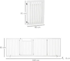 PawHut Schutzgitter Für Tiere 4 Stücke Freistehende Sicherheitsgitter Faltbar Hund Mit 2 Stützfüße Für Tier & Treppe Weiß 81 Cm -lionelo || HAUCK || Kinderkraft Verkäufe 4c6eebec57453abfcc70c0b081c64dbd