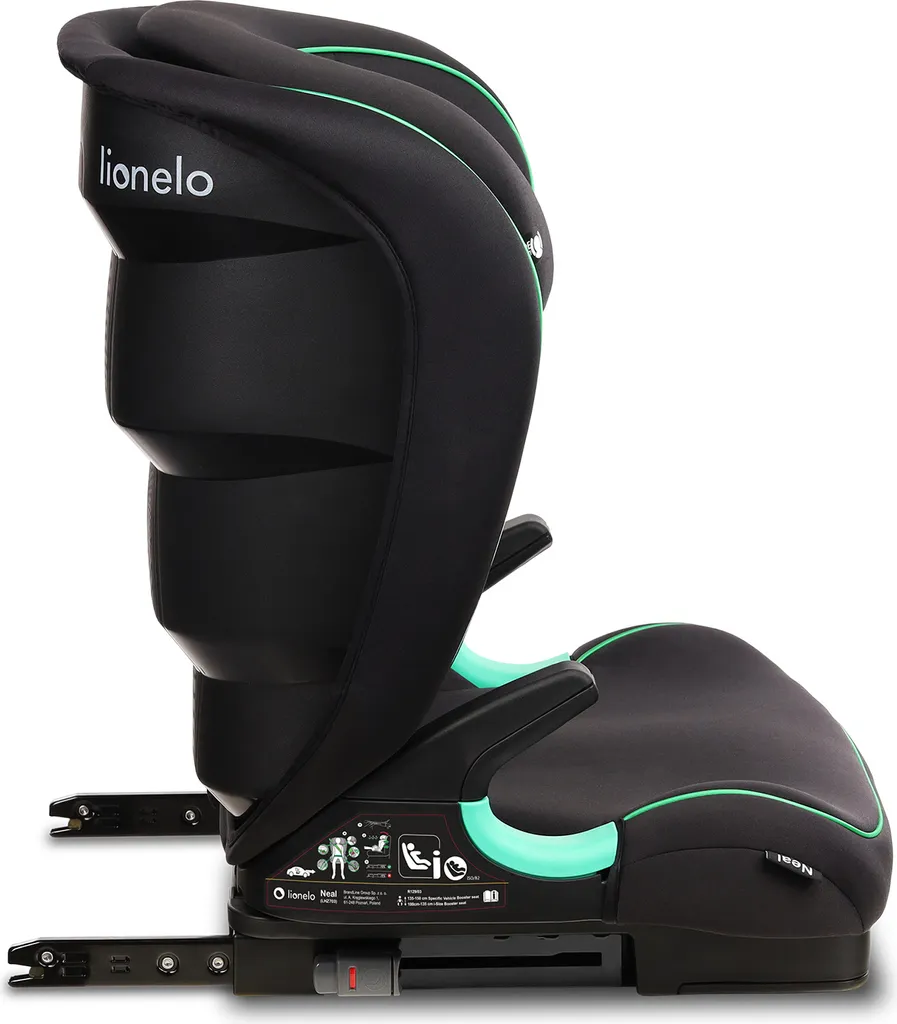 Lionelo Neal Kindersitz 15-36kg Kindersitz Isofix Seitenprotektoren Kennzeichnung I-Size 3-fach Verstellbare Rückenlehne Zusätzlicher Kopfschutz Schwartz 5 Lionelo Neal Kindersitz 15-36kg Kindersitz Isofix Seitenprotektoren Kennzeichnung I-Size 3-fach Verstellbare Rückenlehne Zusätzlicher Kopfschutz Schwartz - Image 5