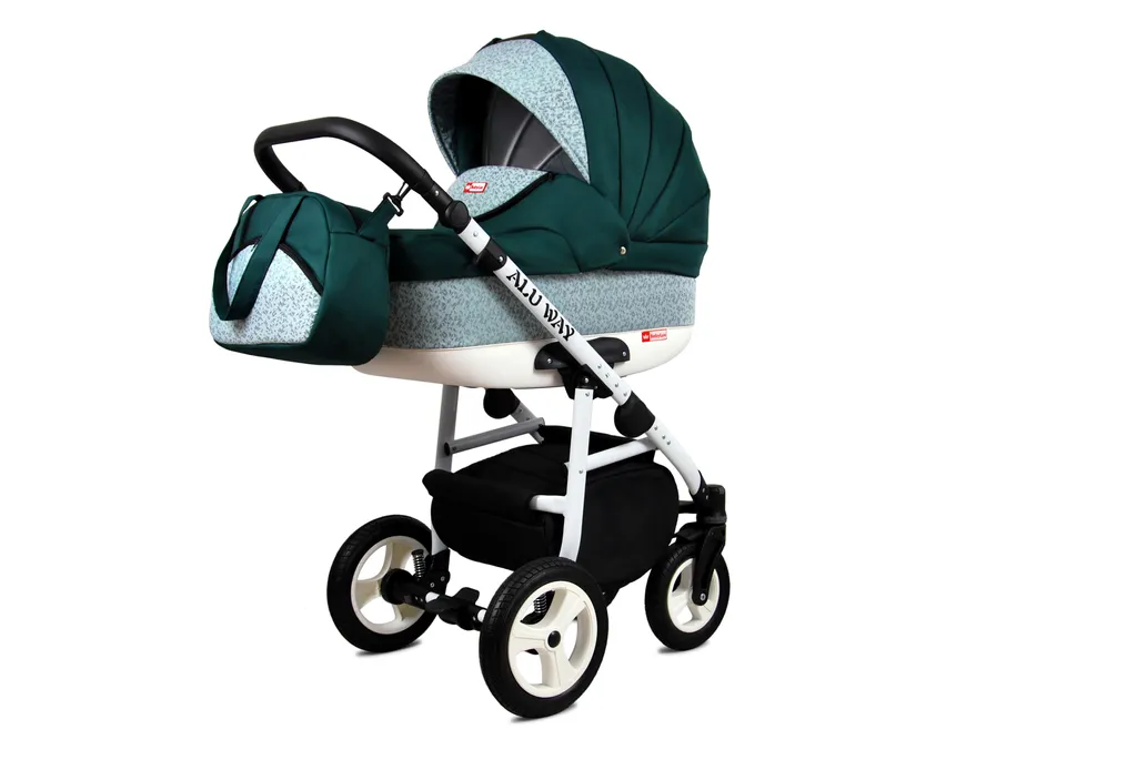 Kombikinderwagen Kinderwagenset 3in1 Kinderwagen, ALU WAY, Buggy Autositz Bottle Green 10 Kombikinderwagen Kinderwagenset 3in1 Kinderwagen, ALU WAY, Buggy Autositz Bottle Green – Bild 10