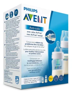 Philips Avent Anti-colic Flaschen-Set Mit AirFree Ventil SCD809/01, 2 Flaschen - 125ml & 260ml, Transparent -lionelo || HAUCK || Kinderkraft Verkäufe 53106211521cbef2d735b1cbc495af60