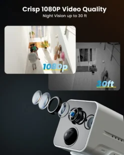 IeGeek Babyphone 1080P Mit SD Karte 32GB, Wlan Baby Monitor Mit Nachtsicht, 2-Wege-Audio, Bewegungs Und Geräuscherkennung, Mobile App Steuerung, Überwachungskamera Innen Für Haussicherheit -lionelo || HAUCK || Kinderkraft Verkäufe 56b26c03c599ef56f5bc5054146ae25c