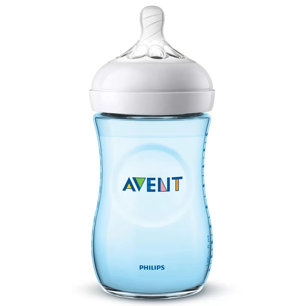 PHILIPS AVENT Natural Flasche 260 Ml Anti-Kolik-System Blau 2er Pack 3 PHILIPS AVENT Natural Flasche 260 Ml Anti-Kolik-System Blau 2er Pack – Bild 3