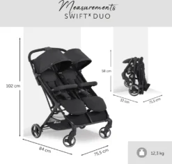 HAUCK Swift X Duo Black 50004 -lionelo || HAUCK || Kinderkraft Verkäufe 59e490dbe7bba478dd00045d1aed78c8