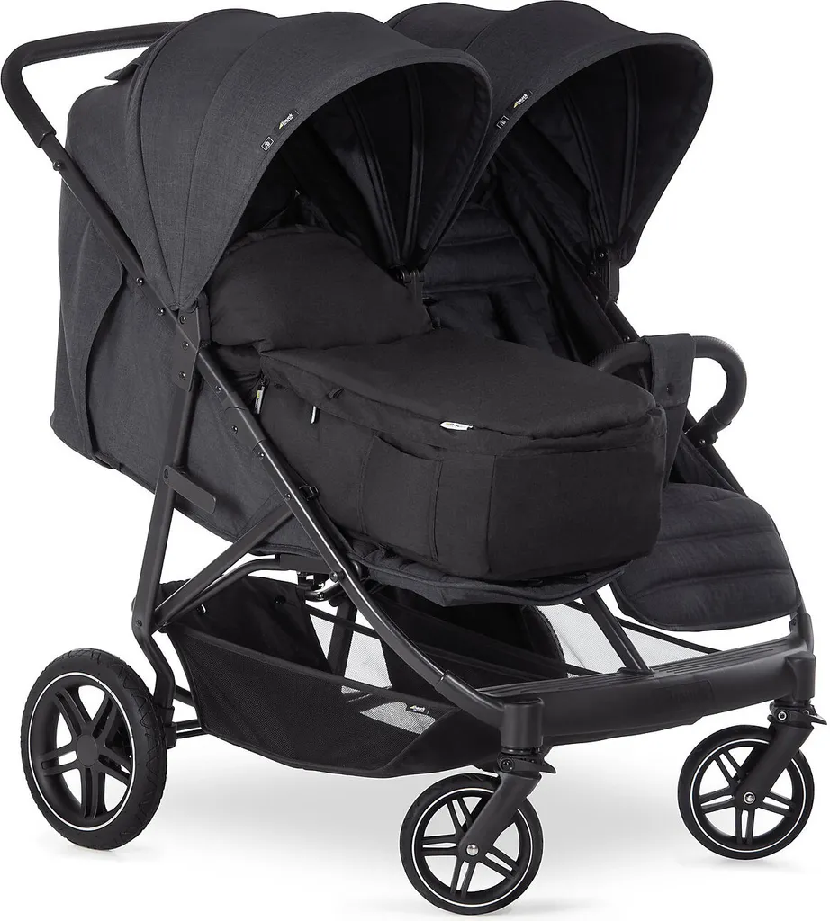 Hauck Uptown Duo Zwillingsbuggy - Farbe: Melange Black 13 Hauck Uptown Duo Zwillingsbuggy - Farbe: Melange Black – Bild 13