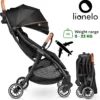 Lionelo Julie One Buggy Kinderwagen Bis 22 Kg Verstellbare Rückenlehne Und Fußstütze Moskitonetz Beinwärmer Getränkehalter Und Transporttasche Zusammenklappbar