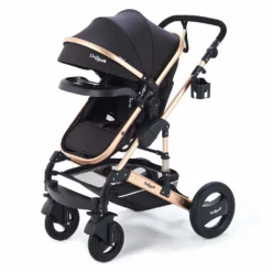 Daliya® Bambimo 2in1 Kinderwagen - Kombikinderwagen 9-Teiliges Set Incl. Babywanne & Sportsitz - Buggy - 1 Klick System - Aluminium Rahmen - Vollgummi Räder - Sonnenschutz - Getränkehalter - Farbe Schwarz -lionelo || HAUCK || Kinderkraft Verkäufe 5cec983a94853f6363bf7ceb0bfb01b1