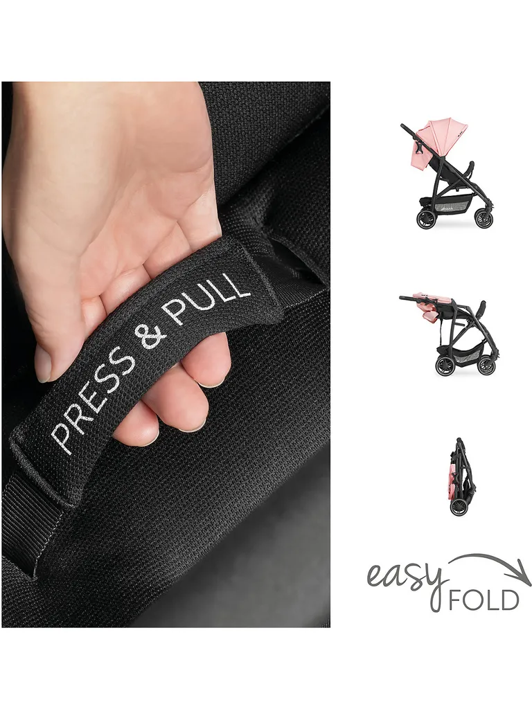 Hauck Baby Buggy Rapid 4R Plus, Rose Buggys Buggys 6 Hauck Baby Buggy Rapid 4R Plus, Rose Buggys Buggys - Image 6