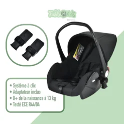 FableKids 3in1 Kombi-Kinderwagen Reisebuggy Inkl. Auto- Babyschale Buggy Faltbar Rosé Gold / Schwarz -lionelo || HAUCK || Kinderkraft Verkäufe 64a4d81e25a216aabc506ddabcd719e9