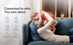 Nooie IPC007 Babyphone Mit Kamera 1080P - Zwei-Wege-Audio - Nachtsicht Bewegung - Sound Detection - 2.4G WiFi Home Security Camera Für Baby Nanny ältere Menschen Und Haustier Überwachung - Arbeitet Mit Alexa -lionelo || HAUCK || Kinderkraft Verkäufe 66f50612e447095808efa027cba6e8f9