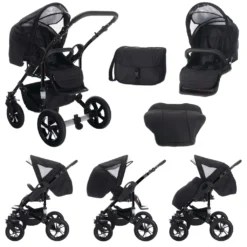 Bebebi Rom | 3 In 1 Kombi Kinderwagen Set | Hartgummireifen | Farbe: Black -lionelo || HAUCK || Kinderkraft Verkäufe 6904839c8ea188a915d5c69bb67bcc39