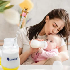 Babyflaschenthermometer 26,5cm Teddy Rosa