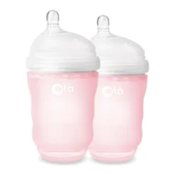 Silikon Babyflaschen 2pak 240 Ml Rose / Ola Baby