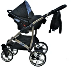 LUXUS Kombi Kinderwagen 4 In 1 Komplettset Mit Isofix-Basisstation Und Vollgummireifen - Schwarz/gold -lionelo || HAUCK || Kinderkraft Verkäufe 72d77b38be96027824658b05b1f9be81