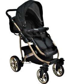LUXUS Kombi Kinderwagen 4 In 1 Komplettset Mit Isofix-Basisstation Und Vollgummireifen - Schwarz/gold -lionelo || HAUCK || Kinderkraft Verkäufe 72e08520061441c6db6d397e6349969a