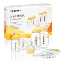 Medela Flaschenfütterung-Set. Milchflaschen Babyflasche Flaschenfütter