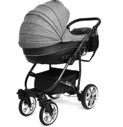 LUXUS Kombi Kinderwagen 3 In 1 Komplettset - NEU Mit Kunstlederelementen Und Luftreifen Silber -lionelo || HAUCK || Kinderkraft Verkäufe 75a1e5c2ccb96b35b384a084fab75090
