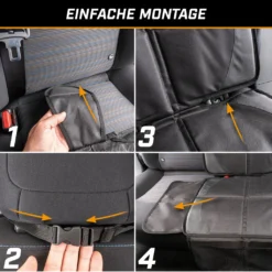 WALSER Kindersitzunterlage, Auto-Sitzschoner Kindersitz, PKW-Sitzauflage Rutschfest, Protect XL Kindersitz-Unterlage ISOFIX-kompatibel Schwarz -lionelo || HAUCK || Kinderkraft Verkäufe 776b2d7e80d86ae891217ea5833931da