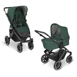 ABC Design Salsa 4 Air Kombikinderwagen Set - (G2) Kollektion 2023, Farbe Kinderwagen:Basil