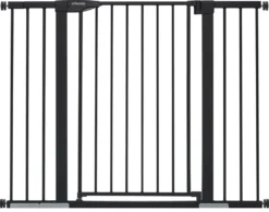 Comomy Treppenschutzgitter, Türschutzgitter, Baby Türgitter Zum Klemmen, Metall, Breite Von 75-124 Cm Einstellbar, Farbe: Schwarz -lionelo || HAUCK || Kinderkraft Verkäufe 800dd600ce095b5813abd3ee2aff4af3 1