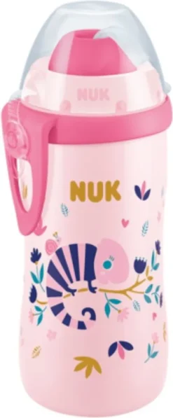 NUK 255575 Flexi-Becher Chamäleon Mit Strohhalm 300Ml 12+