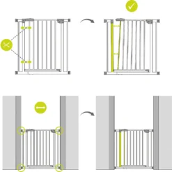 Hauck Türschutzgitter Stop N Safe 2 Inkl. 21cm Verlängerung Weiß -lionelo || HAUCK || Kinderkraft Verkäufe 828b6fe585f1104482c4174dd2587a50