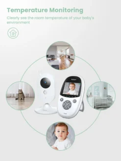 Yoton YB01 Babyphone Mit Kamera - Wireless Baby Monitor - 2,4-Zoll-Smart Baby Monitor Mit LCD-Bildschirm - Nachtsicht Baby Monitor - Temperaturüberwachung - 8 Schlaflieder - Zwei-Wege-Audio - Baby Monitor -lionelo || HAUCK || Kinderkraft Verkäufe 8327162f1d4cdd0090ca6261630408d7
