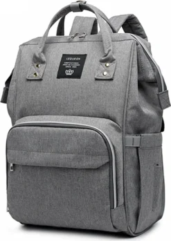 Hikeren Baby Wickelrucksack, Multifunktional Oxford Wasserdichte Große Kapazität Babytasche Für Reise, Grau,Mit 15 Taschen