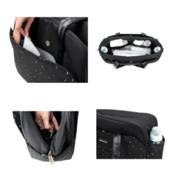 Kikkaboo Wickeltasche Chelsea Mit Wickelunterlage, Seitentaschen, Thermofach Schwarz -lionelo || HAUCK || Kinderkraft Verkäufe 843d6615045cb3dee7121fc88da7c949