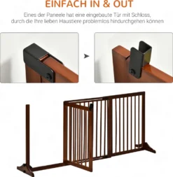 PawHut Absperrgitter Hunde Türschutzgitter Schutzgitter Aus Holz Freistehendes Hundegitter Mit Tür Hundeabsperrgitter Konfigurationsgitter Braun 113-166 X 36 X 71 Cm 13 PawHut Absperrgitter Hunde Türschutzgitter Schutzgitter Aus Holz Freistehendes Hundegitter Mit Tür Hundeabsperrgitter Konfigurationsgitter Braun 113-166 X 36 X 71 Cm -lionelo || HAUCK || Kinderkraft Verkäufe 84d89a79a4353391aa1975c5baccf40e