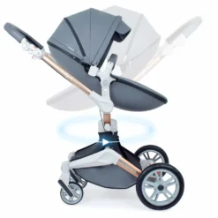 Daliya® TURNIYO 360° Premium 3in1 Kinderwagen Mit Sportsitz, Babywanne & Babyschale Buggy Kombikinderwagen (Dunkelgrau) -lionelo || HAUCK || Kinderkraft Verkäufe 87068aef95b9b7c782a85419421c62db