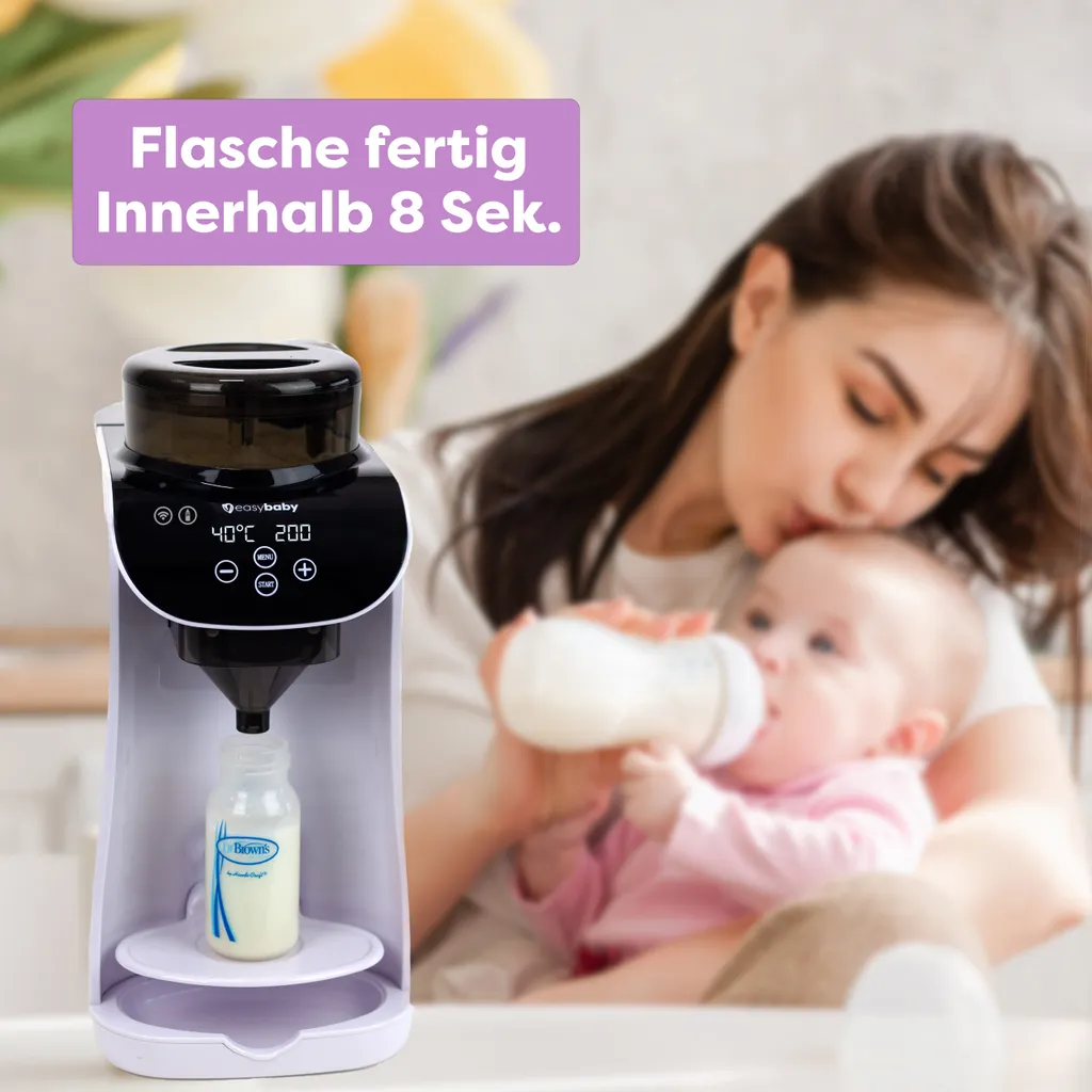 Easybaby Milk Maker - Automatischer Flaschenzubereiter - Die Perfekte Babyflasche Auf Knopfdruck, Flaschenwärmer, Bedienung Mit Dem Smartphone 2 Easybaby Milk Maker - Automatischer Flaschenzubereiter - Die Perfekte Babyflasche Auf Knopfdruck, Flaschenwärmer, Bedienung Mit Dem Smartphone - Image 2