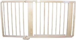 Absperrgitter Türschutzgitter Treppenschutzgitter Massiv Braun 141cm