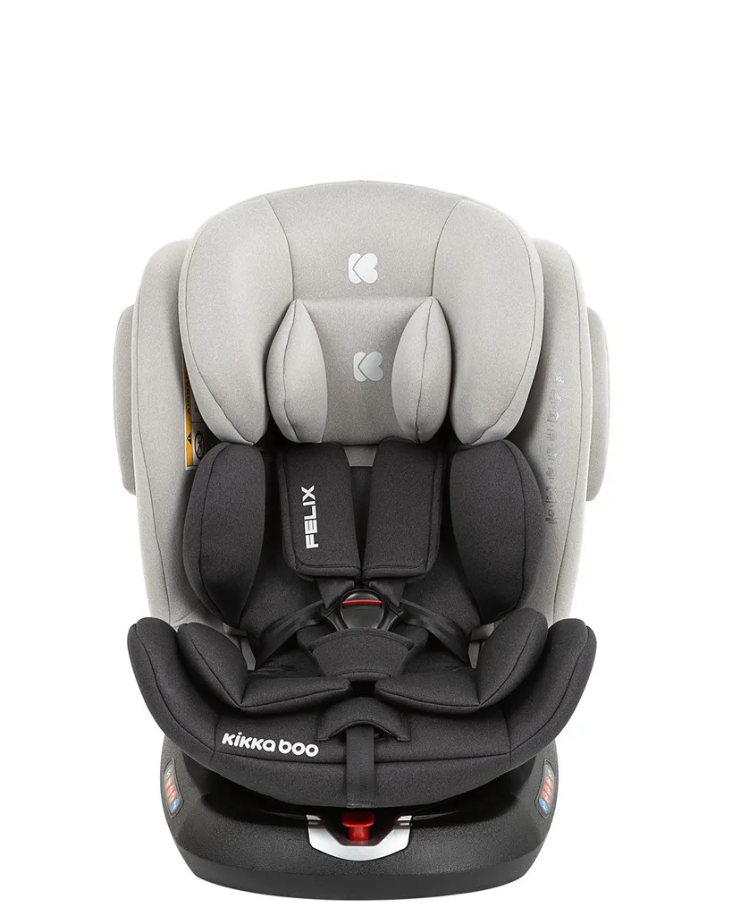 Kikkaboo Kindersitz Felix Isofix Gruppe 0+/1/2/3 (0-36kg) Top Tether SPS Reboard Hellgrau 4 Kikkaboo Kindersitz Felix Isofix Gruppe 0+/1/2/3 (0-36kg) Top Tether SPS Reboard Hellgrau - Image 4