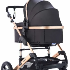 Daliya® Bambimo 2in1 Kinderwagen - Kombikinderwagen 9-Teiliges Set Incl. Babywanne & Sportsitz - Buggy - 1 Klick System - Aluminium Rahmen - Vollgummi Räder - Sonnenschutz - Getränkehalter - Farbe Schwarz -lionelo || HAUCK || Kinderkraft Verkäufe 8b47a9f6194d6047f479a4a6c69195a4