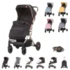 Chipolino Kinderwagen, Buggy Combo 15 Kg Fußabdeckung Moskitonetz Räder Gefedert Beige