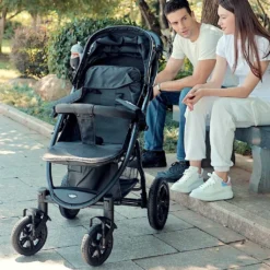 Daliya® VARIYO Buggy Kinderwagen Jogger XXl Sonnenverdeck Lederbezug Kautschuk Hartgummi Räder ( Set M, Grau ) -lionelo || HAUCK || Kinderkraft Verkäufe 8e7cd6e23e4b28c132516c09000d8de4