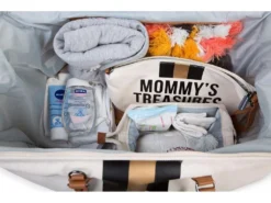 Childhome Mommy Bag Gross Canvas Offwhite Stripes Black/Gold -lionelo || HAUCK || Kinderkraft Verkäufe 9009160e9441c724a781fe1cde0ab794