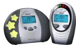 Alecto DB-188 LUX Babyphone Gegensprechfunktion Raumtemperatur 5 Schlafliedern Grau