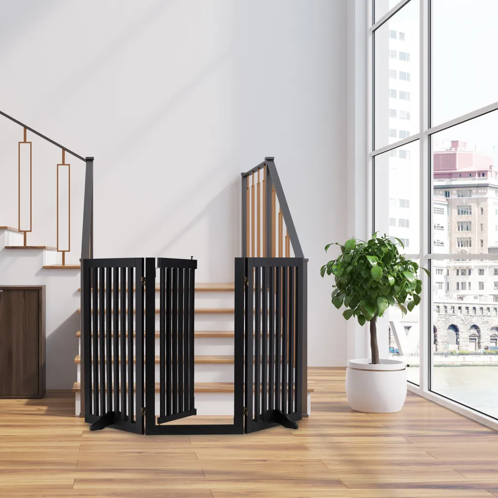 Relaxdays Schwarzes Absperrgitter Mit Tür 92 Cm 2 Relaxdays Schwarzes Absperrgitter Mit Tür 92 Cm – Bild 2