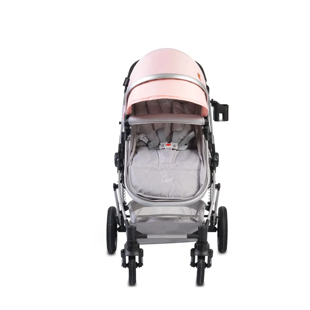 Moni Kinderwagen Ciara Tragetasche Sportsitz Wickeltasche Faltbar Sitz Umkehrbar Rosa 6 Moni Kinderwagen Ciara Tragetasche Sportsitz Wickeltasche Faltbar Sitz Umkehrbar Rosa - Image 6
