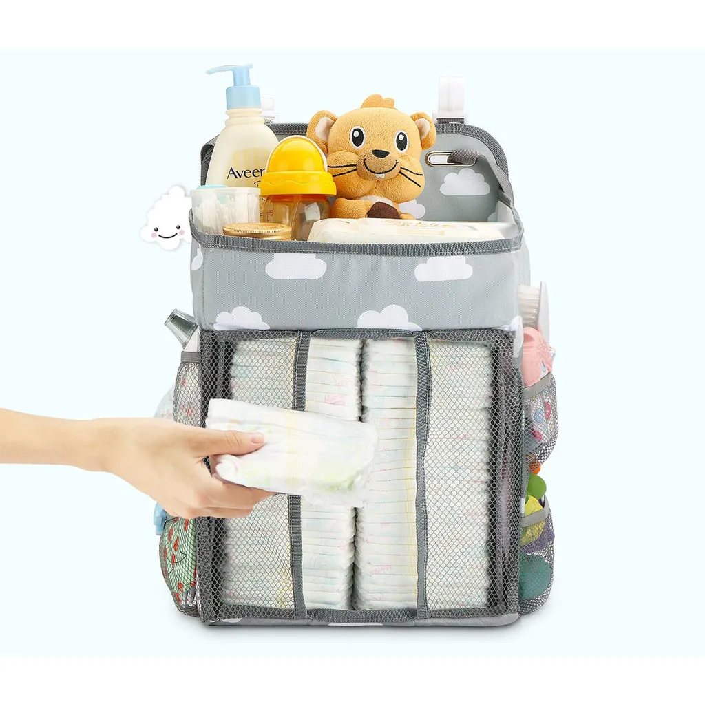 Hanging Windel Organizer,Baby Windel Caddy Organizer, Hängen Auf Babybett,Auto,Wickeltisch Oder Wand,Babys Spielzeug Windel Caddy Aufbewahrung Essentials 2 Hanging Windel Organizer,Baby Windel Caddy Organizer, Hängen Auf Babybett,Auto,Wickeltisch Oder Wand,Babys Spielzeug Windel Caddy Aufbewahrung Essentials - Image 2