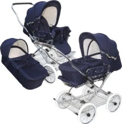 Eichhorn Designer Kombikinderwagen In Marineblau Mit Klassischem Lederriemengestell, EVA-Vollmaterial-Rädern Und Tragetasche - Umbaubar Zum Sportwagen -lionelo || HAUCK || Kinderkraft Verkäufe 971069ccde2011e8b3f9cc88500b2c2f