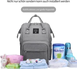Hikeren Baby Wickelrucksack, Multifunktional Oxford Wasserdichte Große Kapazität Babytasche Für Reise, Grau,Mit 15 Taschen -lionelo || HAUCK || Kinderkraft Verkäufe 9a0b61ecfef56f260d0535dca4013979