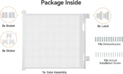 Treppenschutzgitter Türschutzgitter Ausziehbar 0-140 Cm, Baby Absperrgitter Schutzgitter Treppe Für Kinder, Katzen Und Hunde, Geeignet Für Innen Außenbereich (Weiß) -lionelo || HAUCK || Kinderkraft Verkäufe 9a4361978f45d0d535d88f8c10fe687d