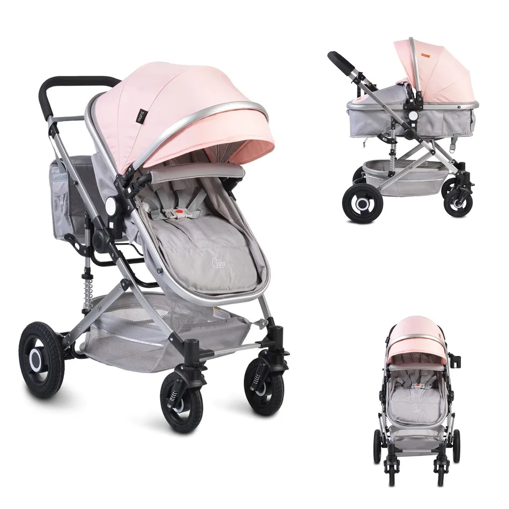 Moni Kinderwagen Ciara Tragetasche Sportsitz Wickeltasche Faltbar Sitz Umkehrbar Rosa 2 Moni Kinderwagen Ciara Tragetasche Sportsitz Wickeltasche Faltbar Sitz Umkehrbar Rosa - Image 2