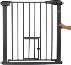 2Stück COMOMY Türschutzgitter Treppenschutzgitter Für Baby Kinder Sicherheitstür 74-103 Cm Breit Schwarz -lionelo || HAUCK || Kinderkraft Verkäufe a02aae5b3dbcb5a703debfafb11e58ce